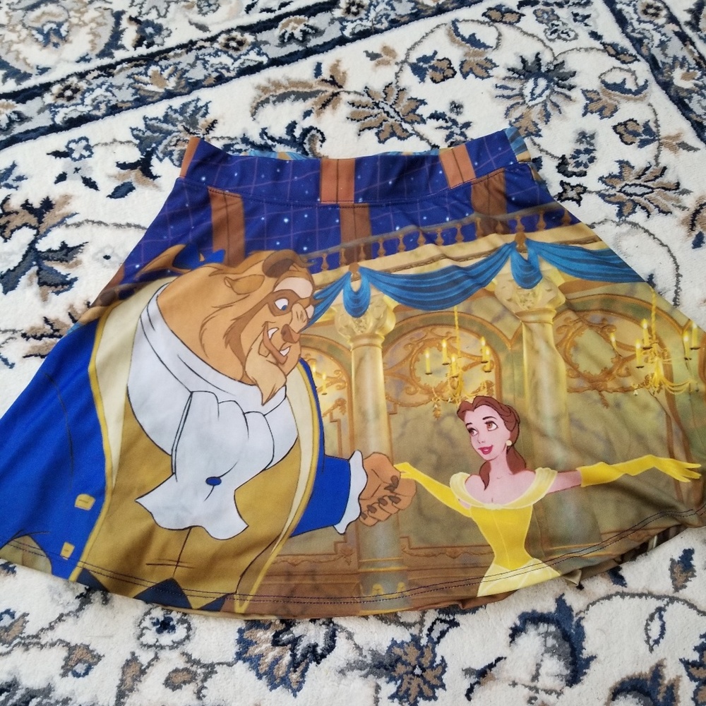 Disney Beauty and the Beast High Waisted Skirt